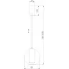 Стеклянный подвесной светильник Cobble 50258/1 LED бирюзовый форма шар Eurosvet