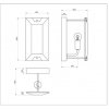 Стеклянное бра Rizar V10472-1W цвет янтарь