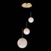 Стеклянный подвесной светильник Cassius SL1190.203.03 форма шар белый ST Luce