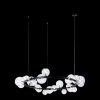 Стеклянный подвесной светильник Molecule 10023/1200 форма шар прозрачный Loft It