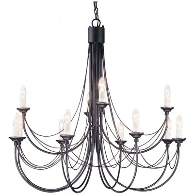 Подвесная люстра Carisbrooke CB12-BLACK Elstead