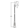 Наземный фонарь MADRID-COOPER 84309c/10 Bl прозрачный Oasis Light