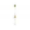 Стеклянный подвесной светильник High Light LH75365 белый конус Ambrella