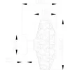 Стеклянное бра Acordy 2198/00/01CW прозрачное Stilfort