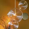Стеклянный подвесной светильник Bolle 2027-P4 форма шар прозрачный Loft It