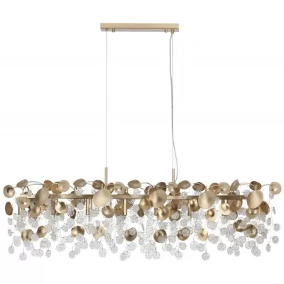 Стеклянная подвесная люстра Coins 5104/8A Odeon Light
