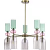 Стеклянная потолочная люстра Gea SL2000.202.05 цилиндр ST Luce