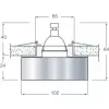 Хрустальный точечный светильник Downlight DL013JY цвет янтарь