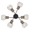 Потолочная люстра Argusto 54013-6D черная Globo