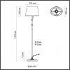 Торшер London 4894/1F конус белый Odeon Light