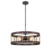 Подвесная люстра Wong 10038 VL6426P14 коричневая Vele Luce