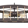Подвесная люстра Wong 10038 VL6426P14 коричневая Vele Luce