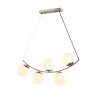Стеклянный подвесной светильник Acciano OML-94903-05 форма шар белый Omnilux