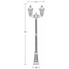 Стеклянный наземный фонарь VENECIA 2L 91809LA Bl белый Oasis Light