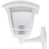 Настенный фонарь уличный  НБУ 07-40-001 «Дели» белый прозрачный ЭРА