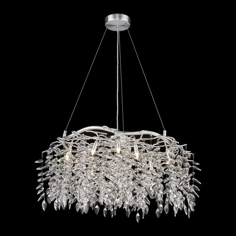 Хрустальная подвесная люстра Damiana WE184.10.203 прозрачная Wertmark Хрустальная подвесная люстра Damiana WE184.10.203 прозрачная Wertmark