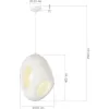Подвесной светильник Wabi Sabi SL1522.543.01 белый форма шар ST Luce Подвесной светильник Wabi Sabi SL1522.543.01 белый форма шар ST Luce