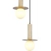 Стеклянный подвесной светильник Earthy SL1194.303.03 белый форма шар ST Luce