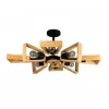 Потолочная люстра Klark 70056/8 черный бежевая Eurosvet