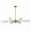 Стеклянная потолочная люстра Treviso SL1180.202.06 белая цилиндр ST Luce