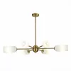 Стеклянная потолочная люстра Treviso SL1180.202.06 белая цилиндр ST Luce