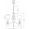 Подвесная люстра Dark V2584-3P цилиндр белая