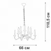 Подвесная люстра  V1865-1/9 Vitaluce