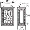 Стеклянный настенный светильник уличный LONDON L 64825L Bl Oasis Light