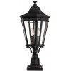Стеклянный наземный светильник Cotswold Lane FE-COTSLN3-M-BK конус прозрачный Feiss