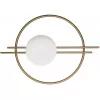 Стеклянный настенный светильник Circle 10143 Gold форма шар белый Loft It