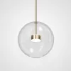 Стеклянная потолочная люстра  BUBBLE-B01 форма шар прозрачная ImperiumLoft
