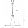 Подвесная люстра Viola V2682-6P куб белая