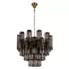 Стеклянная подвесная люстра Murano 10580/600 Smoke Loft It Стеклянная подвесная люстра Murano 10580/600 Smoke Loft It
