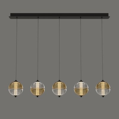 Подвесной светильник MD24022079 MD24022079-5B black/amber DeLight Collection