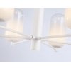 Стеклянная подвесная люстра High Light LH11107 белая цилиндр Ambrella
