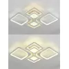 Потолочная люстра Mujus LED LAMPS 81191 квадратная белая Natali Kovaltseva
