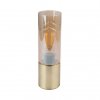 Стеклянный интерьерная настольная лампа Annika 21000M цвет янтарь цилиндр Globo