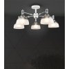 Стеклянная потолочная люстра Alana WD3616/5C-WT-CR-WT белая