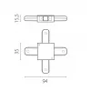 Коннектор X-образный Barra 502146-P Lightstar