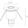 Стеклянный встраиваемый светильник уличный Встраиваемые светильники c LED W12691 SS круглый прозрачный Oasis Light