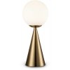 Стеклянный интерьерная настольная лампа Glow FR5289TL-01BS белый форма шар Freya