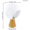 Интерьерная настольная лампа Mamblas 98278 форма шар белый Eglo
