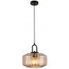 Стеклянный подвесной светильник Laredo LSP-8848 цвет янтарь цилиндр Lussole