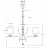 Подвесная люстра Silvestor V2551-5P конус белая