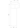 Стеклянный настенный светильник уличный Nork 35187/D черный цилиндр Elektrostandard
