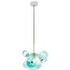 Стеклянный подвесной светильник Bolle 2027-P6 Blue mini прозрачный форма шар Loft It