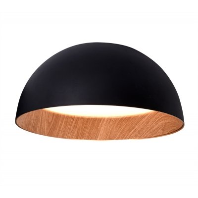 Потолочный светильник 020 C0207-500A black/wood DeLight Collection круглый