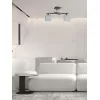 Стеклянная потолочная люстра  000050563 белая
