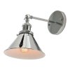 Бра Gubi LDW B005-1 CHR конус серое Lumina Deco