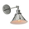 Бра Gubi LDW B005-1 CHR конус серое Lumina Deco